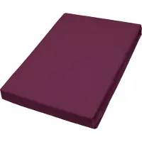 Möbel Kraft Jersey-Elastan Topperlaken , rot , Maße (cm): B: 100 H: 10
