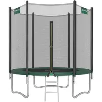 Hobby Hall Trampolin Ø 183 cm mit Netz für Garten dunkelgrün B34STR061C01