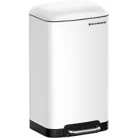Songmics Mülleimer Abfalleimer, 30L, aus Edelstahl, luftdicht