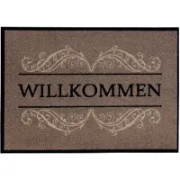 Andiamo Fußmatte Carmen Willkommen taupe, 39 x 58 cm GLO795851457