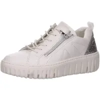 Waldlaufer Sporthalbschuhe Formsohle modisch in weiss/weiss kombi, Gr. 4.5
