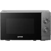 Gorenje MO20A4BH Mikrowelle, Arbeitsplatte, Solo-Mikrowelle, 20 l, 800 W, Eingebautes Display, Tasten