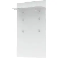 Die Möbelfundgrube Wandgarderobe Paneel weiß 80 x 138 cm - SANTORIN