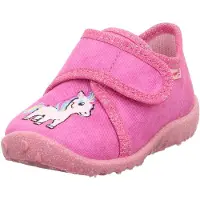 Superfit Hausschuh "SPOTTY, WMS: mittel" Kindergartenschuh mit Klettverschluss, Größenschablone zum Download