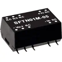 MEAN WELL SFTN01M-12, 10.8 - 13.2 V, 1 W, 12 V, 0,084 A, RoHS, 15,2 mm