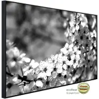 Papermoon Infrarotheizung »EcoHeat - Blumen Schwarz + Weiss«, Matt-Effekt - bunt