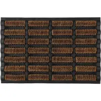 Home Deco Factory Kokos-Fußmatte in Braun - (L)40 x (B)60 cm - onesize