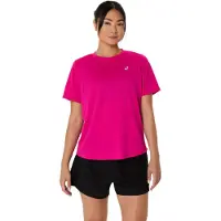 Asics für Damen. 2012D170 Core SS T-Shirt rosa (M), Lässig, Sportlich, Kurzarm, Recyceltes Polyester