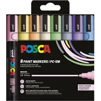 Posca Marker Mittlere Spitze Pastellfarben 8 Stk (401669)