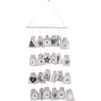 Trendline Deko Adventskalender Holz 61 x 8 x 38 cm zum selbst befüllen
