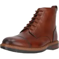 Clarks Shepton Mens Black Leather, 8