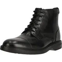 Clarks Shoes Aldwin Cap 26179732 7, Boots in Schwarz für Herren, Größe 41,5