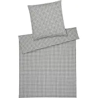 Elegante Soft-Flanell Bettwäsche Christie anthrazit Kissenbezug einzeln 40x80 cm