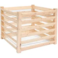 Westmann , Holz Komposter, Kompostkiste 800 l Volumen, natur, 100 x 100 x 80 cm (B x T x H)