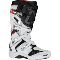 Leatt 5.5 FlexLock Schwarz-Weiße Motocross-Stiefel Größe 44.5