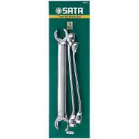Sata -Flachschlüssel 3 Stück doppelseitig für metrische Leiter