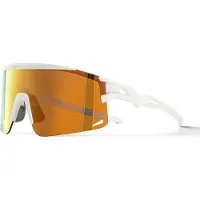RockBros Polarized Cycling Glasses with UV Protection and Corrective Insert - White