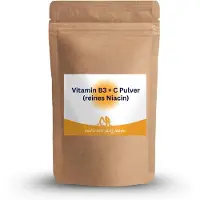 Natürlich lang leben Vitamin B3 + C Pulver 100 g