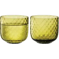LSA International Wasserglas L.S.A. Dapple Woodland Green 300 ml (2er-Set)