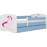 Kärkkäinen Kinder-/Juniorbett BABYDREAMS Blau, Weiß ca.80x160cm