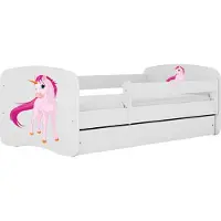 Kärkkäinen Bett babydreams weiß Einhorn mit Schublade ohne Matratze 180/80