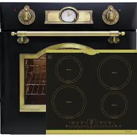 Kaiser Herd Set Empire EH 6355 RotEm Elektro Einbau Backofen 60 cm 67L+KCT 6185 Em Exklusives Autarkers High Light Glaskeramik Kochfeld 60 cm