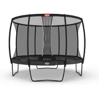Berg Trampolin Champion Regular 430 + Sicherheitsnetz DLX XL Grau Levels