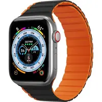 DUXDUCIS Magnetic Apple Watch SE, 8, 7, 6, 5, 4, 3, 2, 1 (41, 40, 38mm) Strap (LD Version) - Black