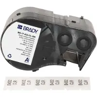 Brady M5-17-432-CL-BK, Polyester, Schwarz auf Transparent, 25.40 x 12.70 mm, permanent (280 E.)