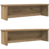 vidaXL Küchenregale Stapelbar 2 Stk. Artisan-Eiche 60x15x16 cm