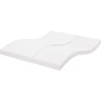 vidaXL Schaumstoffmatratze Weiß 180x210 cm 7-Zonen Härtegrad 20 ILD