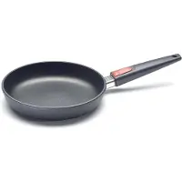 Woll Titanium NOWO FRY PAN FLAT 1524N Bratpfanne, 24 cm max. Durchmesser, Gusseisen/Gussaluminium, Antihaftbeschichtung, abnehmbarer Griff