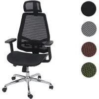 Mendler Bürostuhl HWC-A58, Schreibtischstuhl, Sliding-Funktion Stoff/Textil ISO9001 schwarz/schwarz