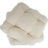 Mendler 2er-Set Sitzkissen Dublin, Stuhlkissen Kissen, 41x38x8cm ~ creme