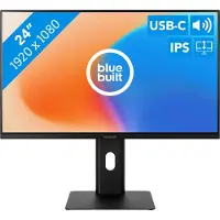 BlueBuilt 24 Zoll Full-HD-Monitor mit USB-C