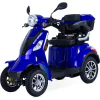 Efun ECO ENGEL 510 E-Scooter 4 Räder 25 km/h Seniorenmobil, Blau - versch. Farben