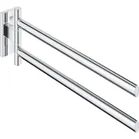 GROHE Start Cube QuickFix Handtuchhalter, 2-armig, klebbar, chrom