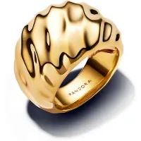 Pandora 163884C00 Damen Statement-Ring Wellig Goldfarben