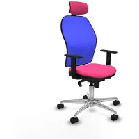 Piqueras Y Crespo Bürostuhl mit Kopfstütze 1D086N2 Rosa