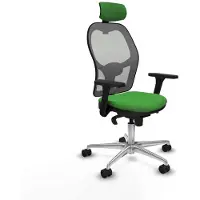 Piqueras Y Crespo Bürostuhl mit Kopfstütze 3D086N2 grün