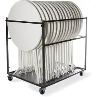 Veba Stehtisch Transportwagen groß, Hammerschlag, 127x97x120cm (BxTxH), T90120