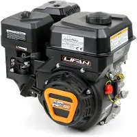 Wiltec LIFAN KP230 Benzinmotor mit 6,5 PS Einzylinder für Rüttelplatten und Baumaschinen, luftgekühlter 4-Takt Motor mit 19,05 mm Kurbelwelle, OHV-Ventilsteuerung & 223 cc Hubraum