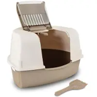 Nayeco Leo Corner Katzentoilette Beige Beige One Size