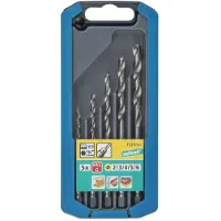 Wolfcraft Metallbohrer-Set HSS Sechskant-Schaft Ø 2 - 6 mm 5-teilig GLO761081225