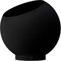 AYTM Globe Pflanzentopf Ø30xH26,6 Black - , Schwarz, für Schlafzimmer, Aluminium