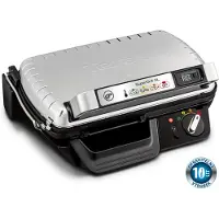 Tefal GC461B, Schwarz, Metallisch, Metall, Tisch, Tasten, Drehregler, Rost, 350 x 205 mm