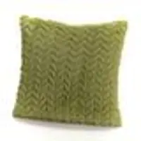 Amadeus Kissen Grün Schaum Chevron 40x40 cm - Quadrat Polyester 40x8 cm