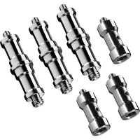 Walimex Set 3+3 Spigot Gewinde Adapter 3/8" 1/4" Fotografie Kamera Zubehör Foto