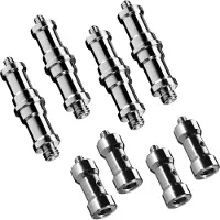 Walimex Set 4+4 Spigot Gewinde Adapter 3/8" 1/4" Fotografie Kamera Zubehör Foto