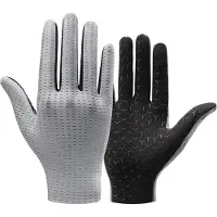 RockBros Breathable Full Finger Cycling Gloves, Size: XXL - Gray